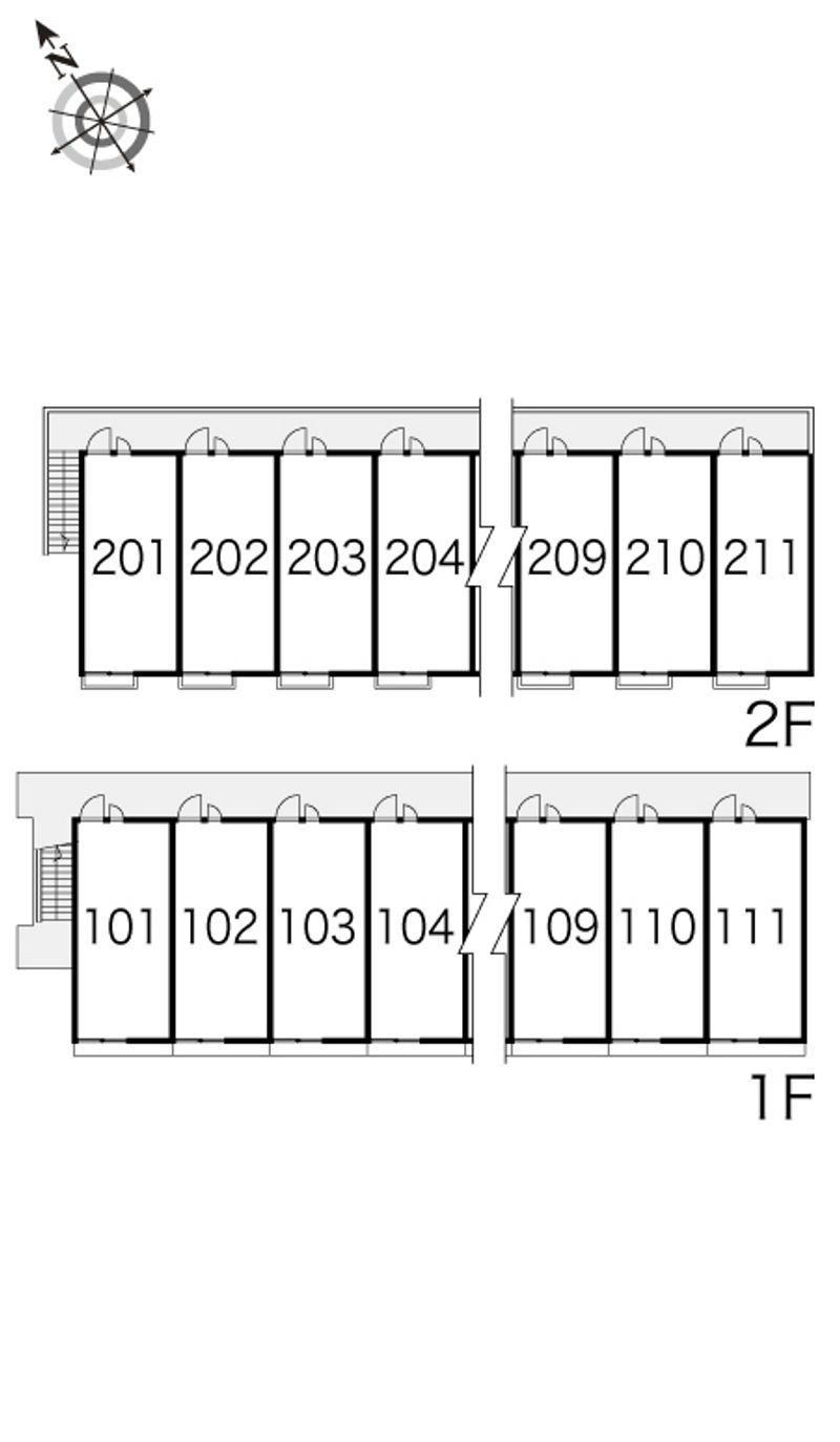 レオパレス飛鳥 間取り配置図