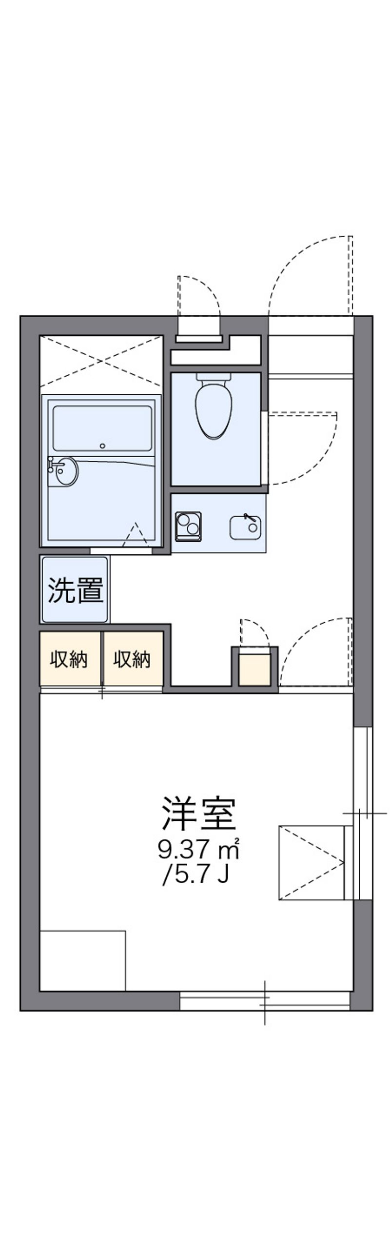 レオパレス入船 間取図