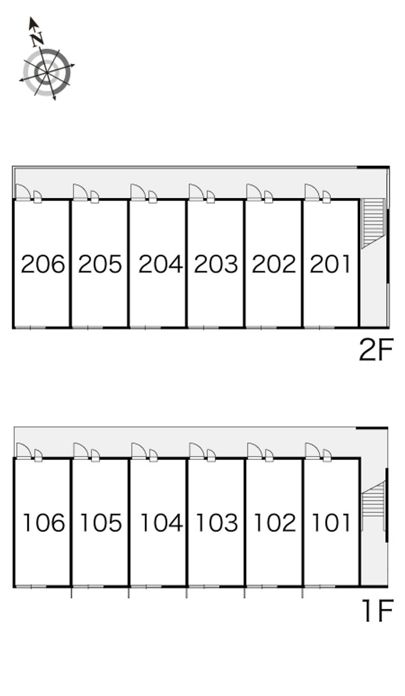 レオパレスステイブルー１２ 間取り配置図