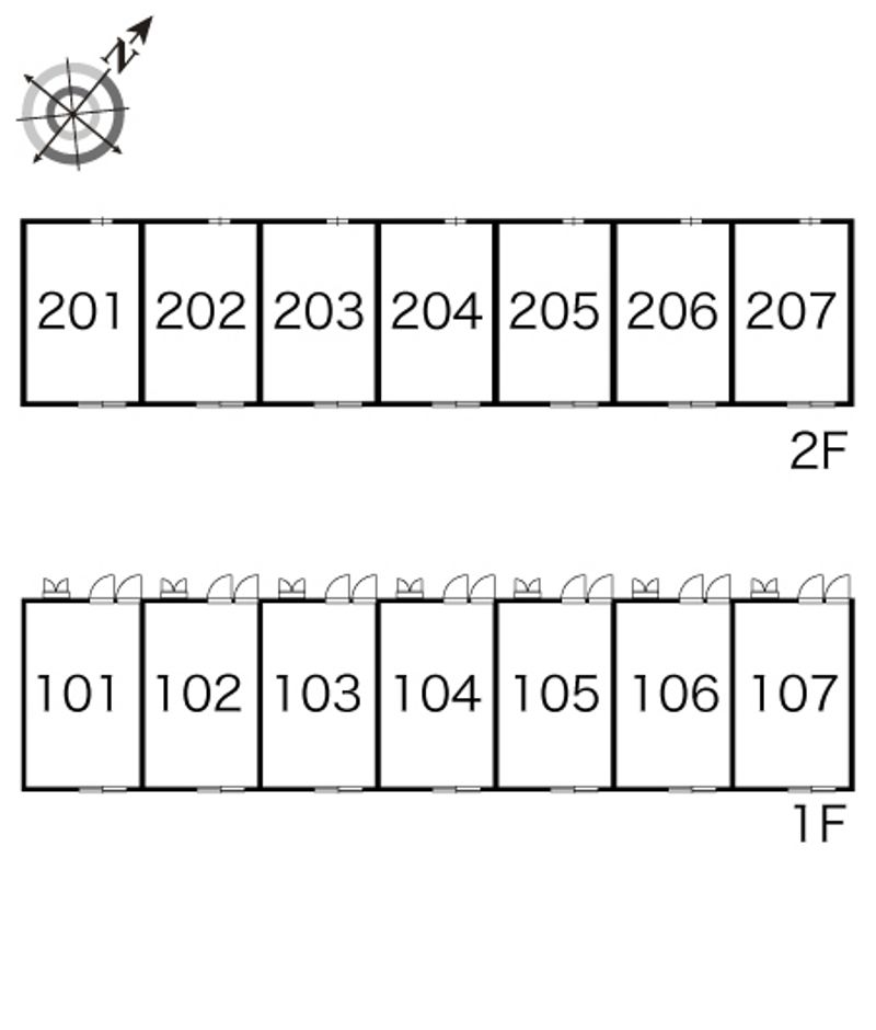 レオパレスＦｕｅｎｔｅ 間取配置図