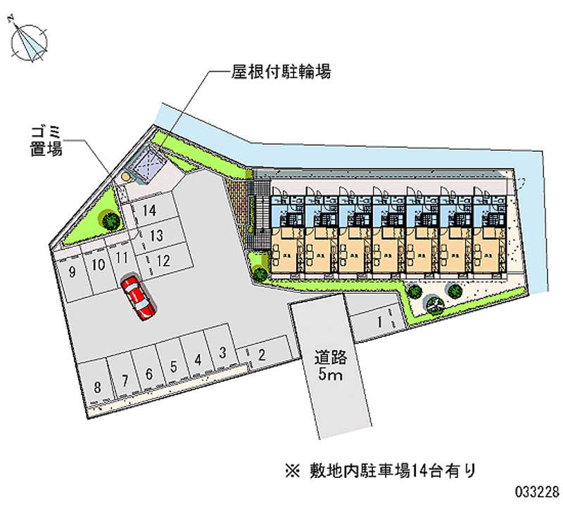 レオパレス圭 月極駐車場