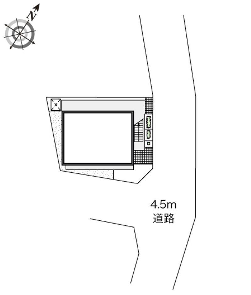 レオパレスサンヒルズ鎌谷町 配置図