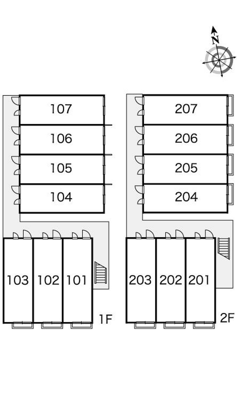 レオパレスセフティ半田 間取配置図
