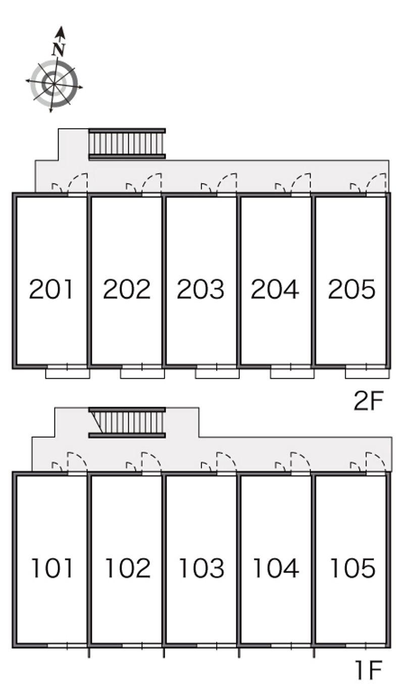レオパレスマーメイドⅢ 間取配置図