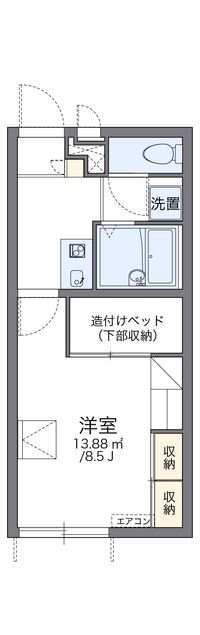 レオパレスアヴィニヨン 間取り図