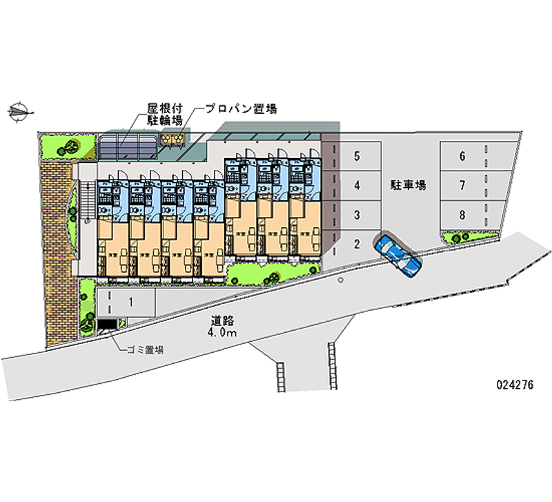 レオパレスひのくに 月極駐車場