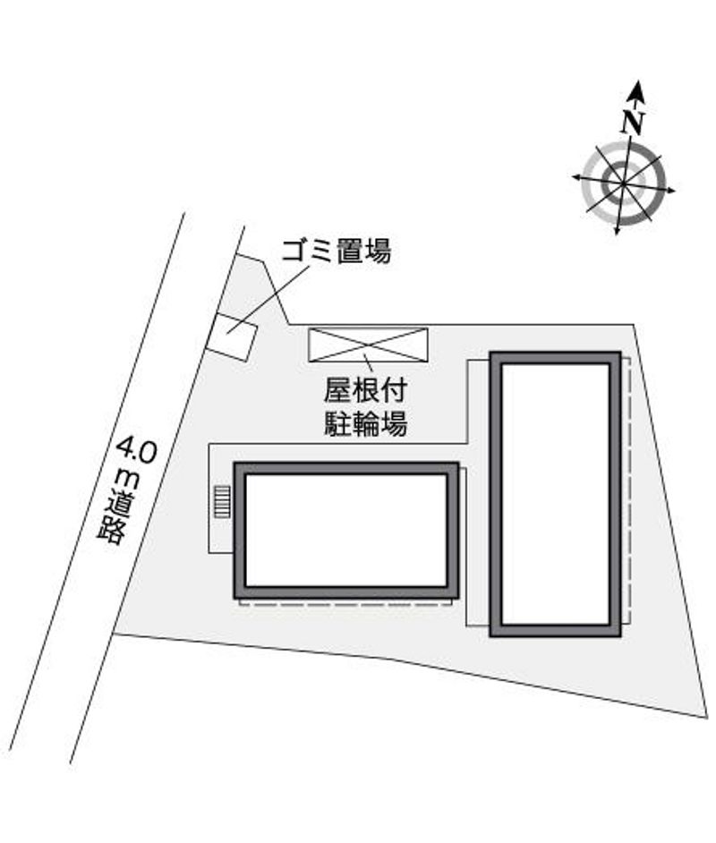 レオパレス岩井川 配置図