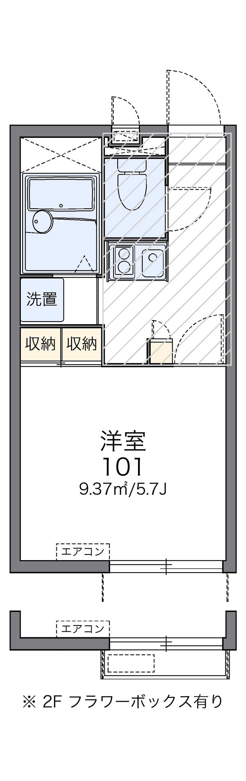 レオパレスラングシェーン 間取図