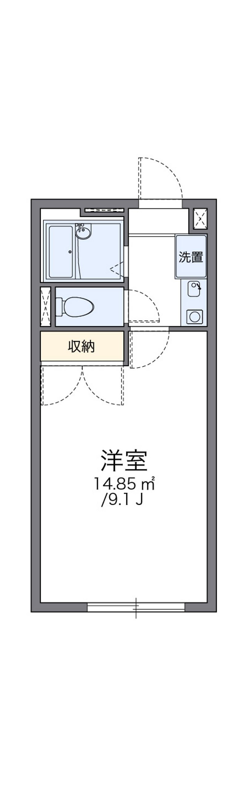 レオパレスメイプルハイム高野台１号館 間取図