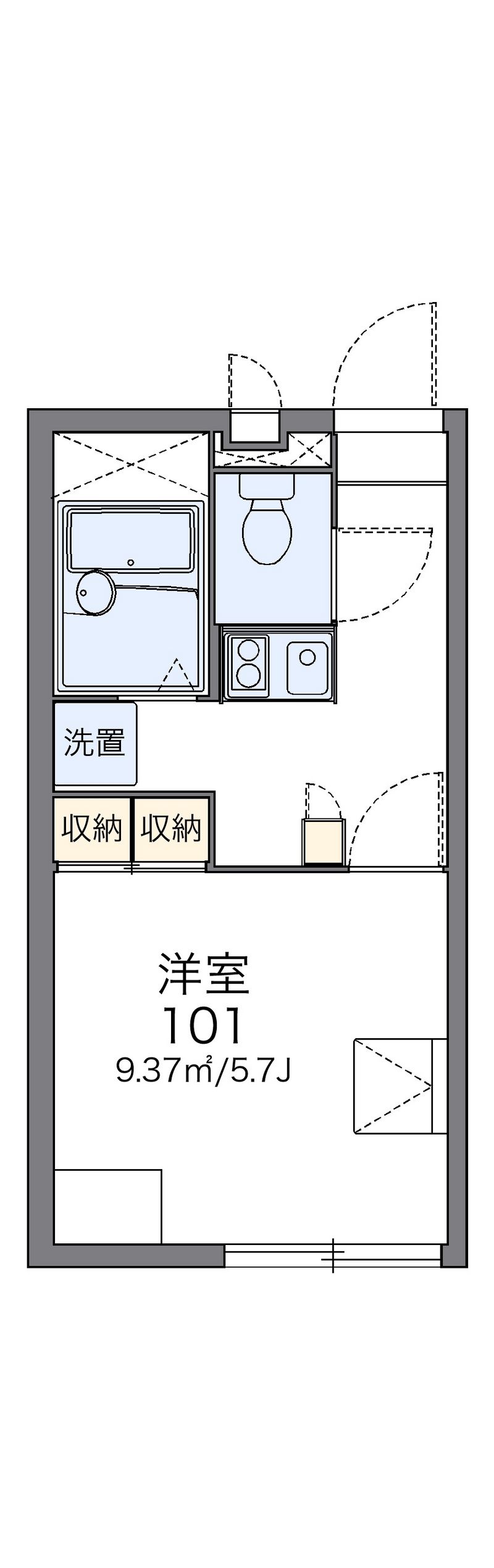 レオパレスストリーム 間取図