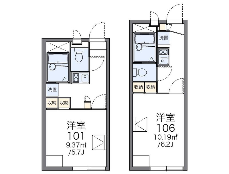 レオパレス西船ガーデンコート 間取図