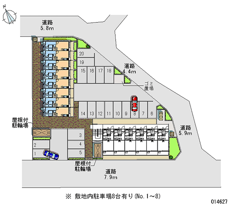 レオパレス光弐番館 月極駐車場