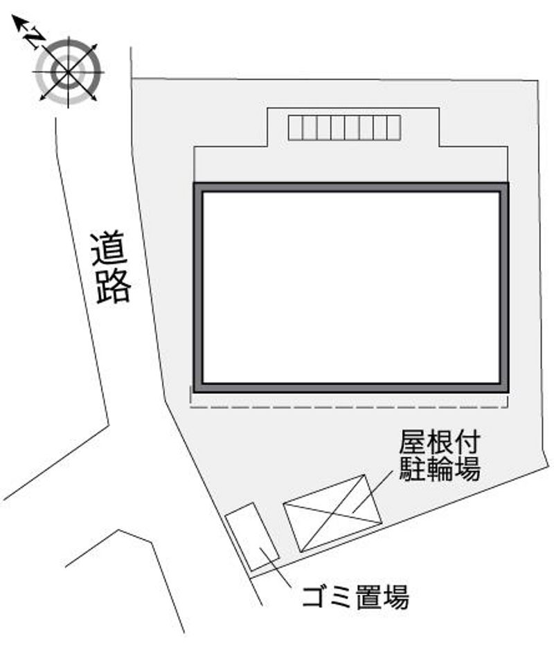 レオパレスハーモニー百合ヶ丘 配置図