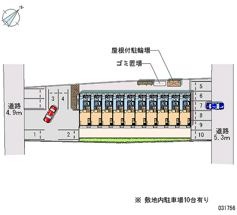 レオパレス幸田Ｃ 月極駐車場