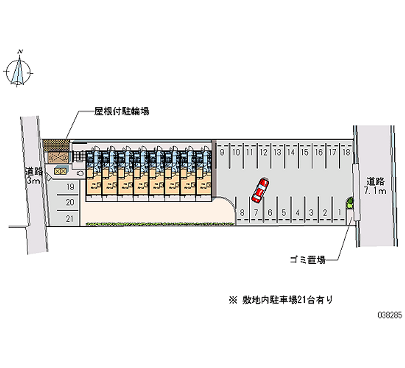 レオパレスＹＵＹＡＫＥＳＯ 月極駐車場