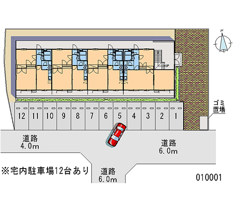 レオパレスイツノ 月極駐車場