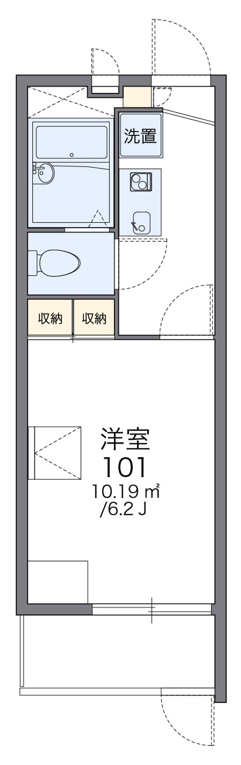レオパレスＺＩＯＵＮ　ＶＩＥＲ 間取図