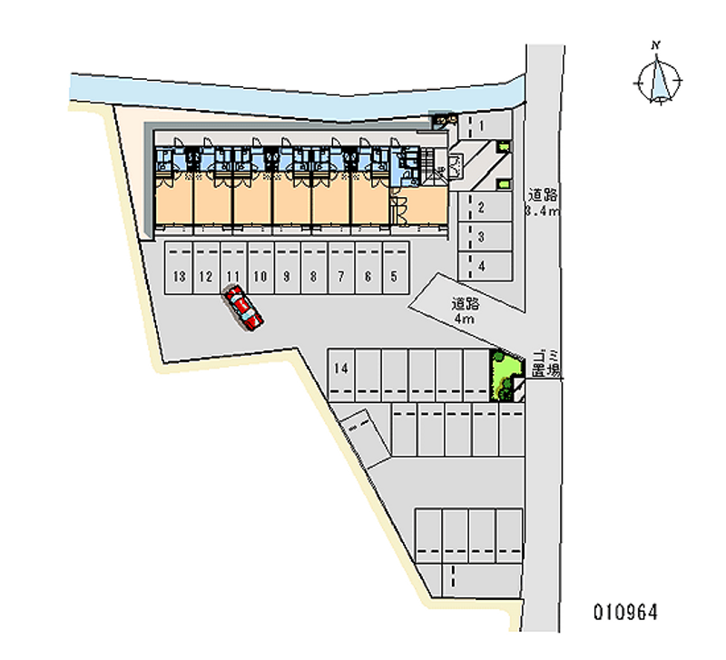 10964 Monthly parking lot