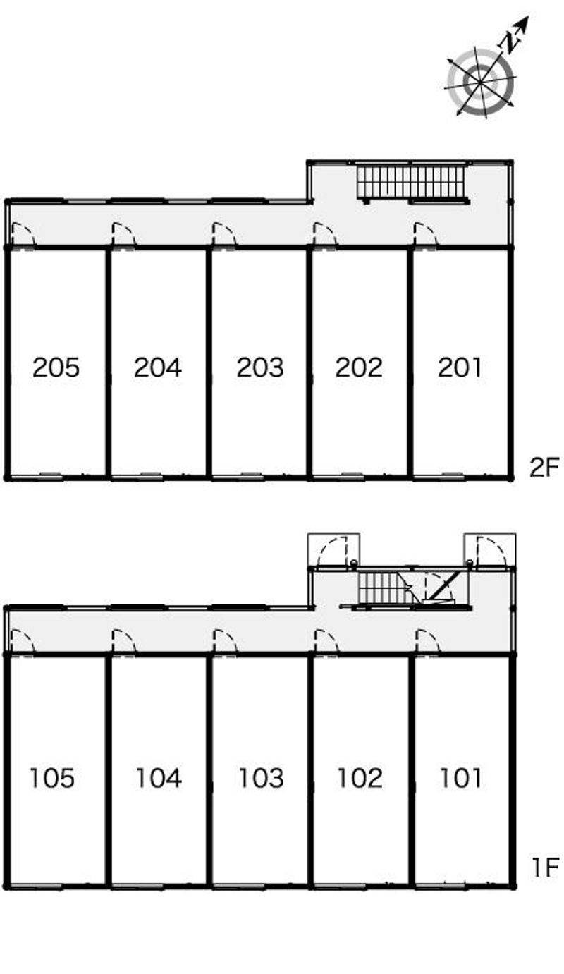 レオパレスあどがわ 間取配置図