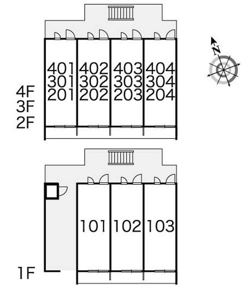 レオパレス真田山 間取配置図
