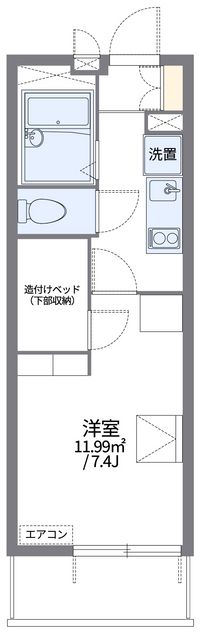 レオパレス大林Ⅰ 間取り図