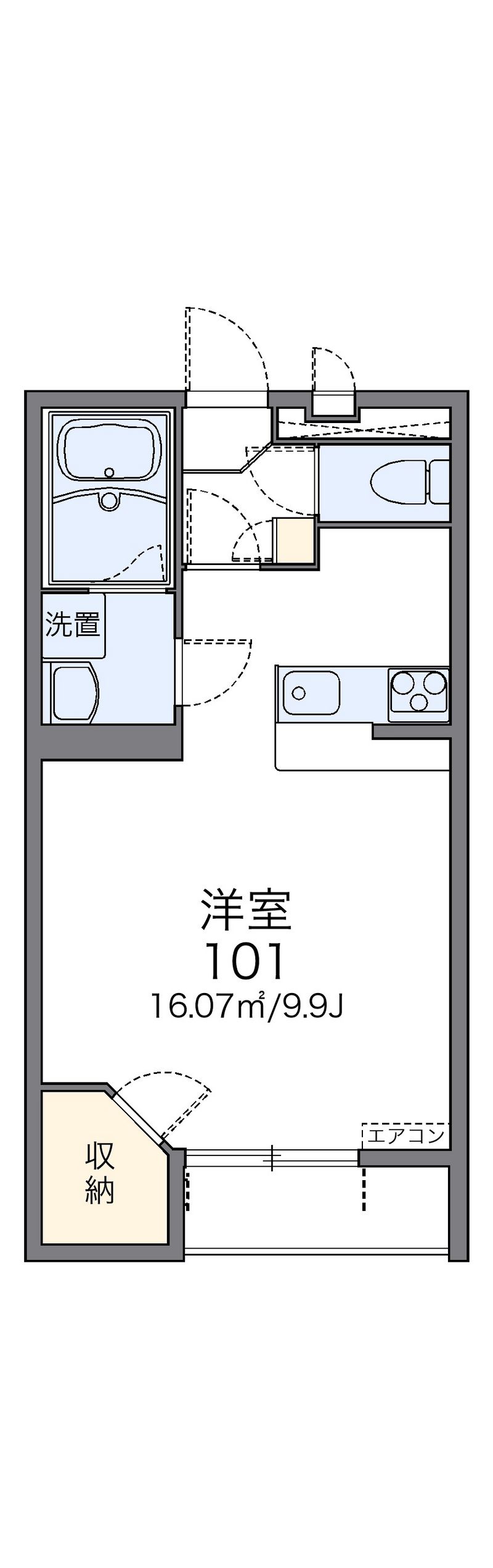 レオパレスカンタービレα２ 間取図