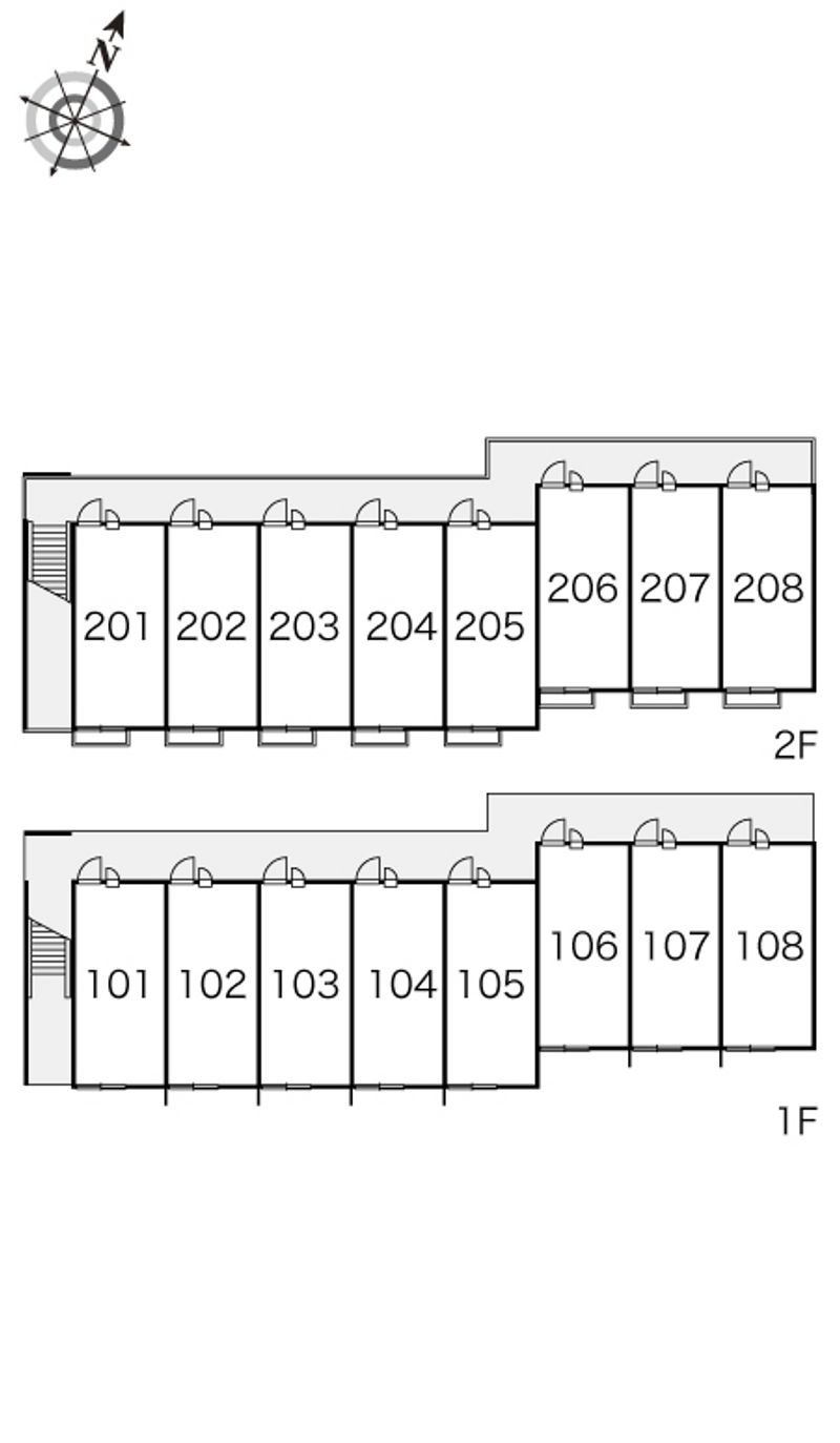 レオパレスＲａｓｓｕｒｅｒ新池 間取配置図