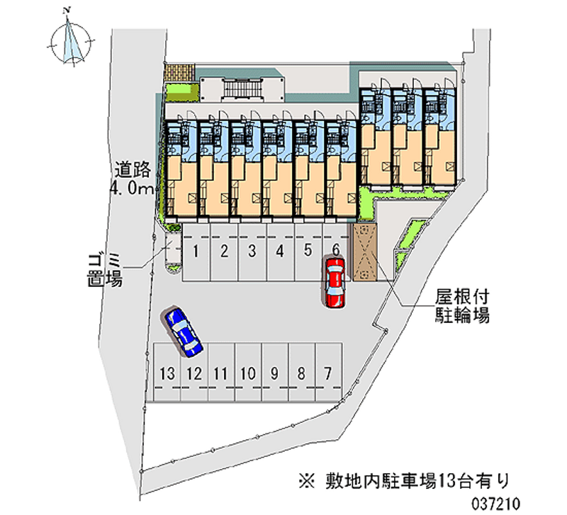 レオパレスアミティエ７０８ 月極駐車場