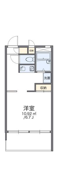 レオパレス喜連 間取り図