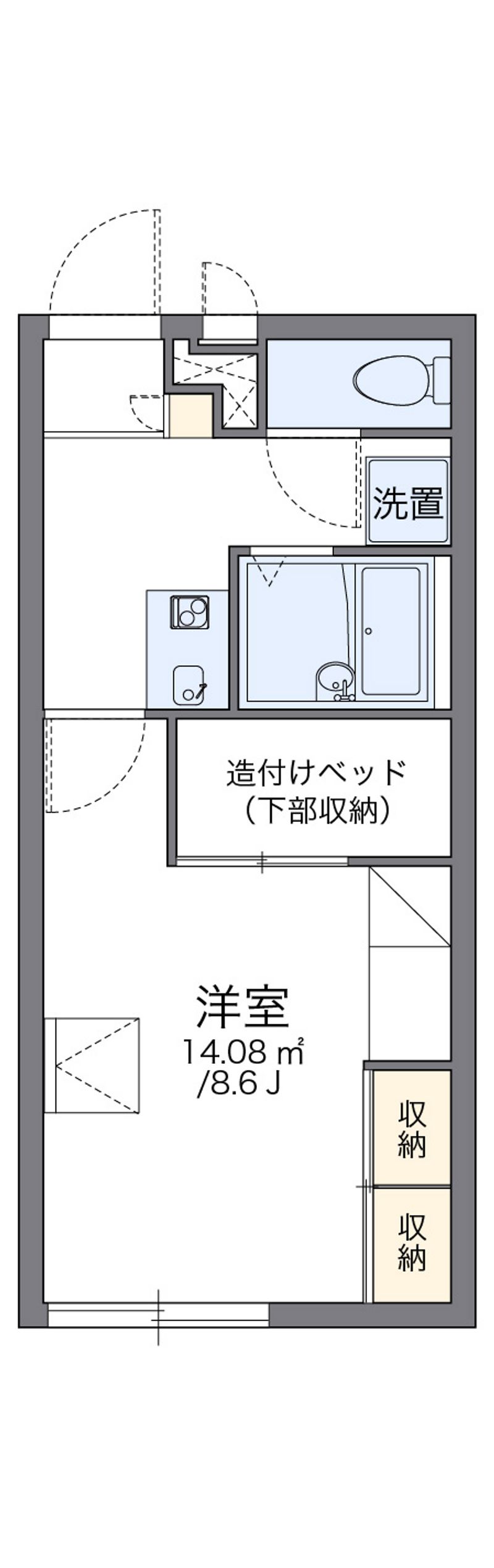 レオパレスラポール富士見 間取図