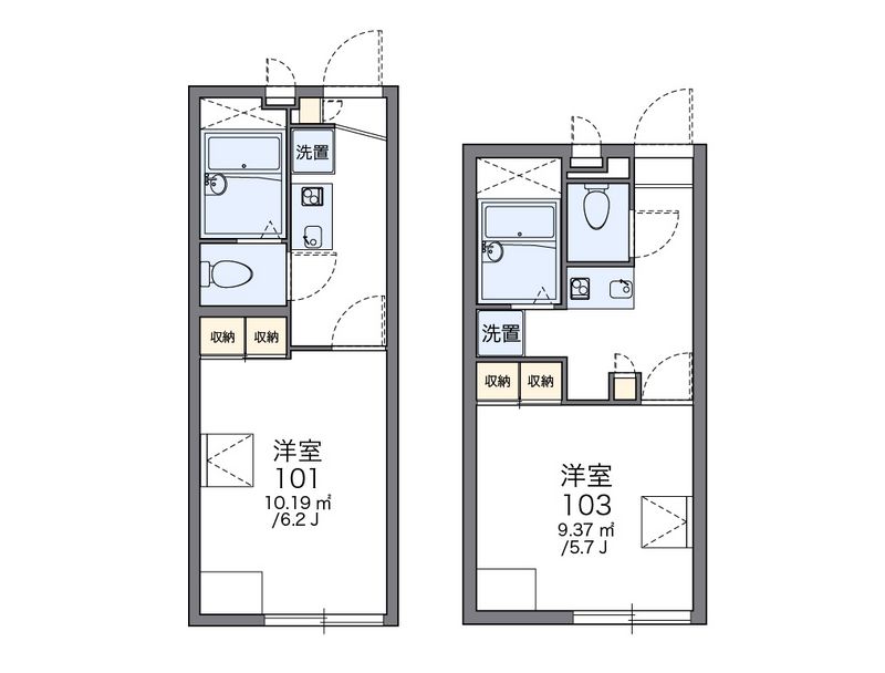 レオパレスアネシス 間取図