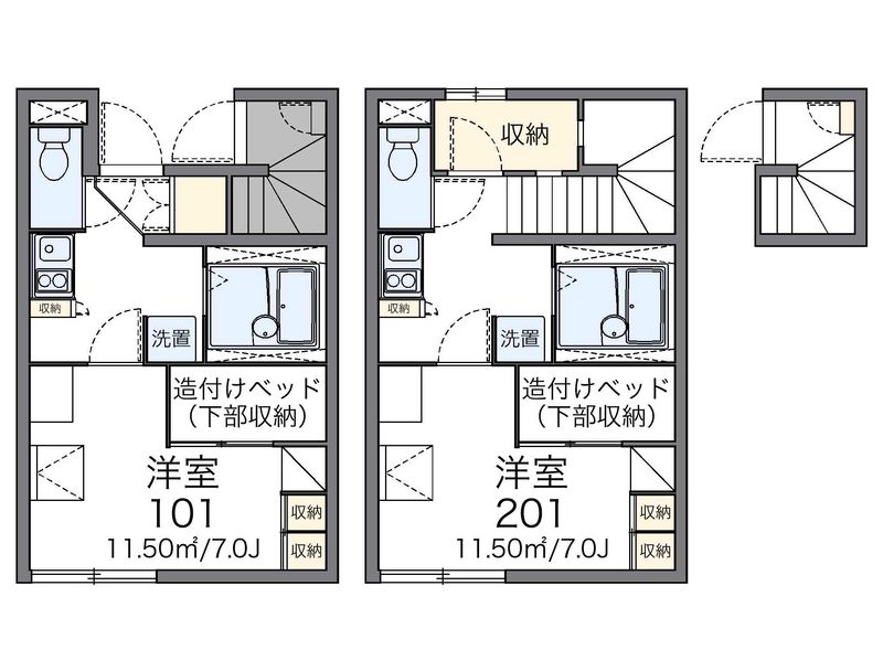 レオパレスグリーンハイツ 間取り