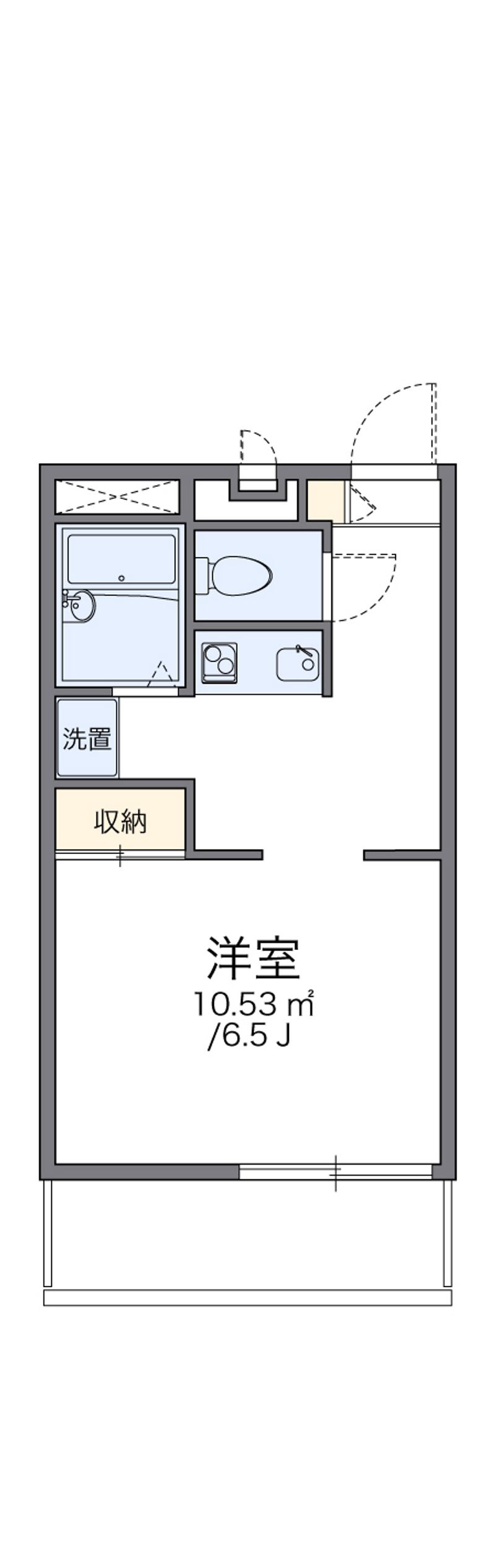 レオパレス長府東 間取図