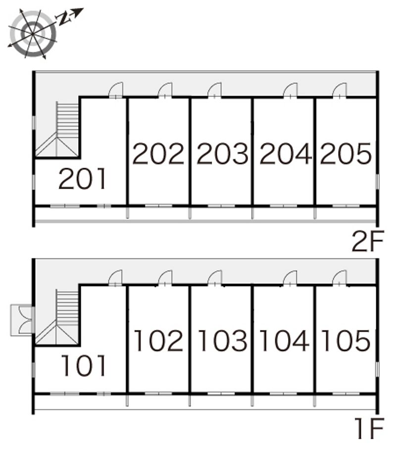 レオパレスＫＡＷＡＭＵＲＡ 間取り配置図