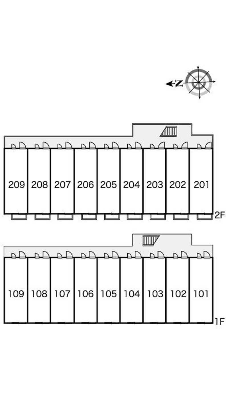 レオパレスユニバース橿原 間取配置図