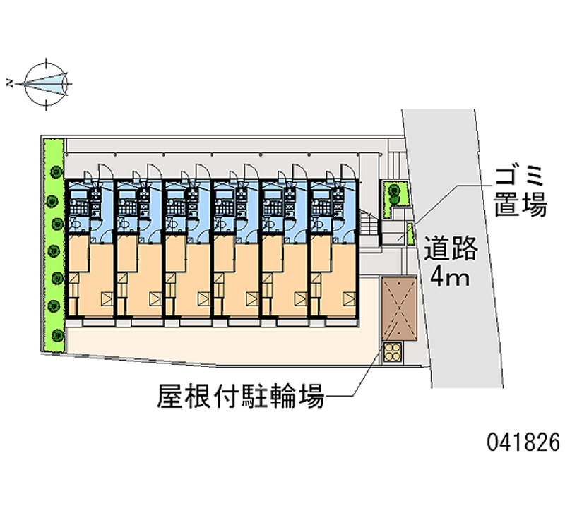 レオパレスラ　ホヤ 区画図