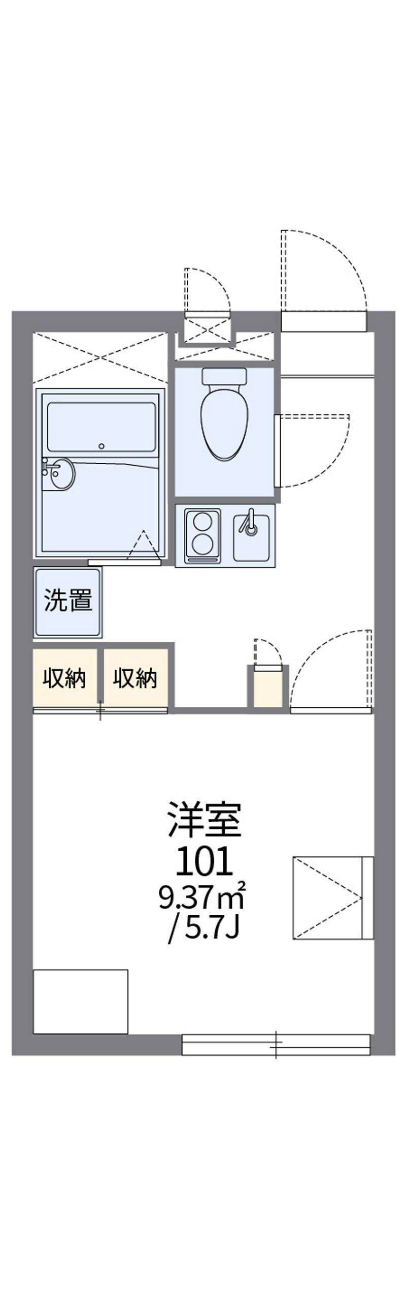 レオパレス辻九第二 間取図