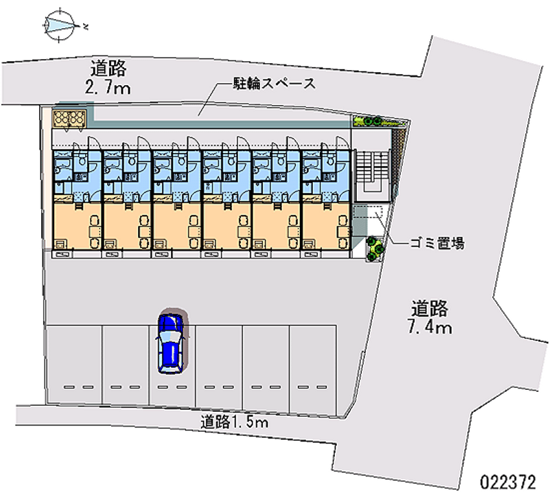 レオパレスメープル 区画図