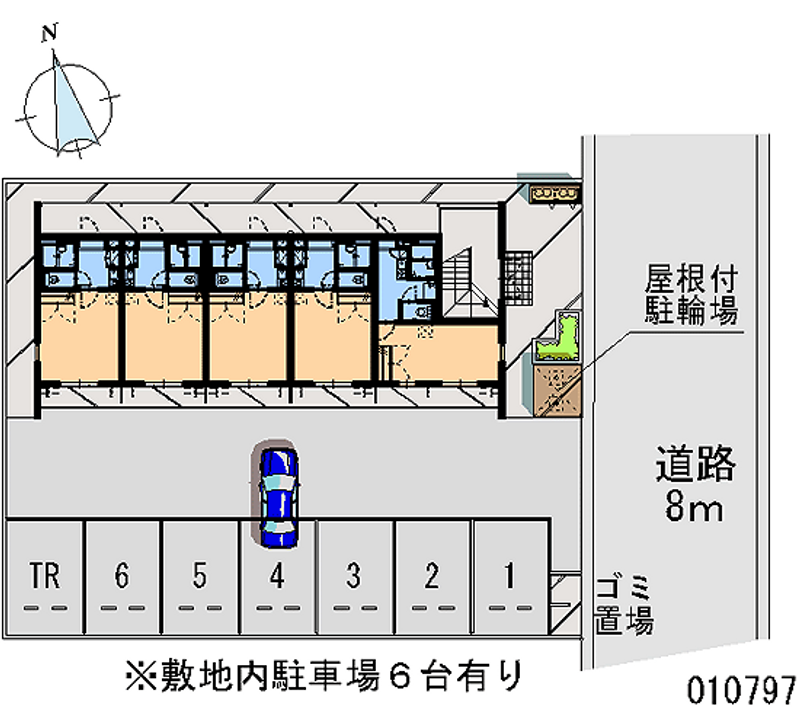 レオパレスプリムローズ 月極駐車場