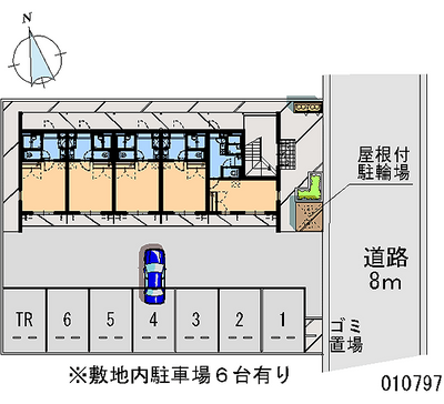 レオパレスプリムローズ 月極駐車場