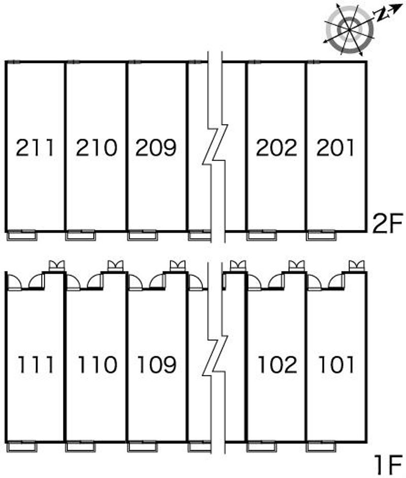 レオパレス憩い 間取配置図