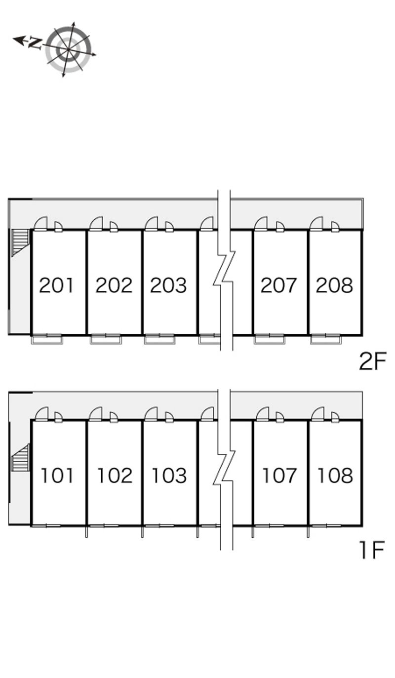 レオパレスローザリー 間取り配置図