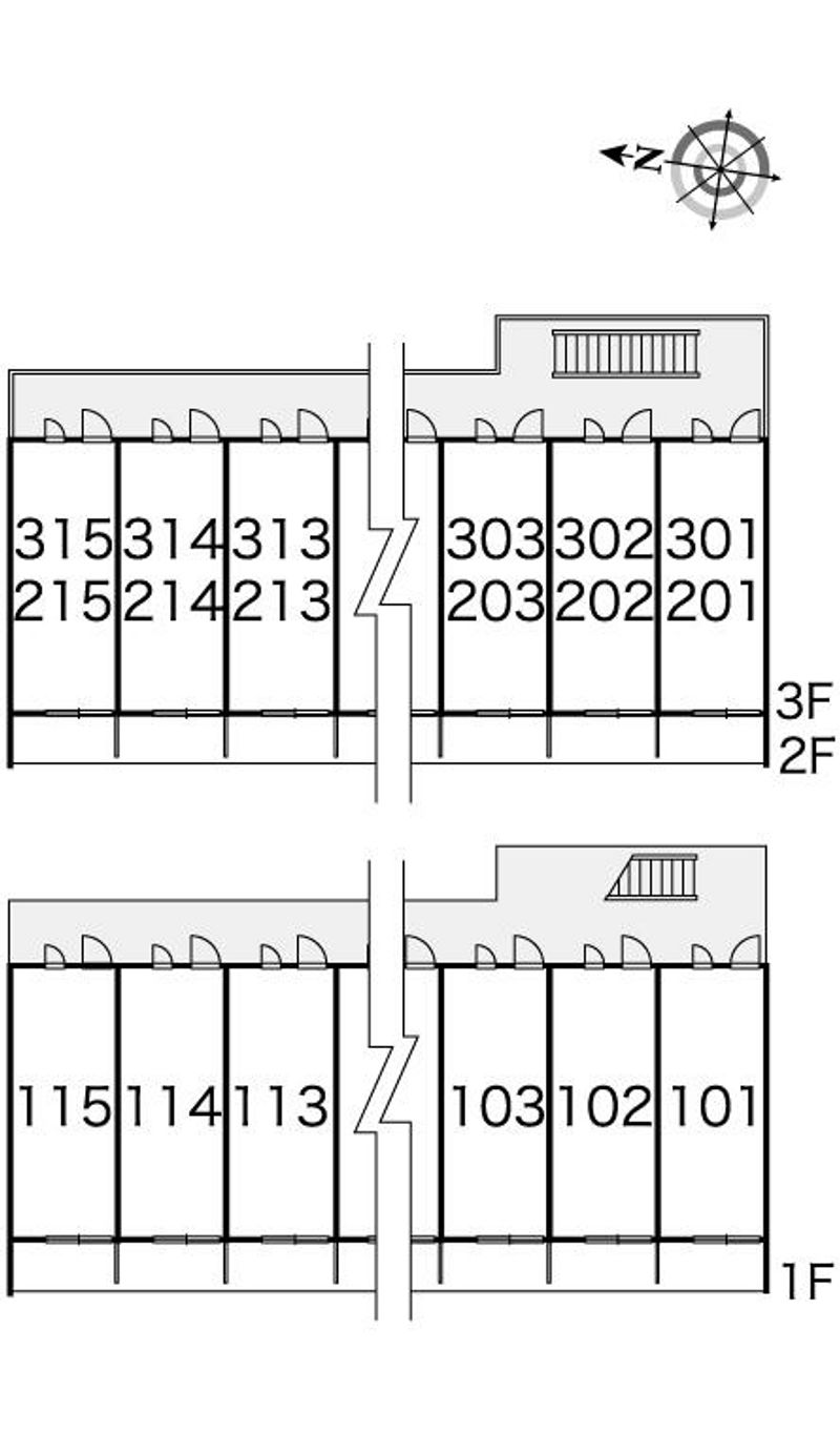レオパレス猿久保 間取配置図