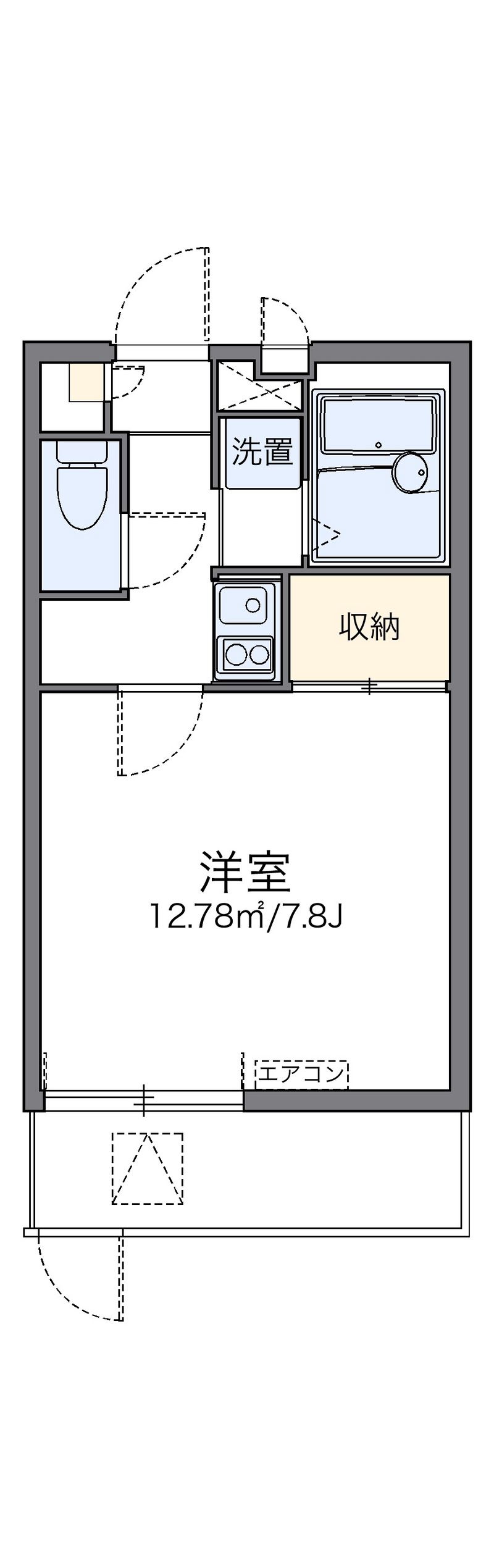 レオパレス橘 間取図