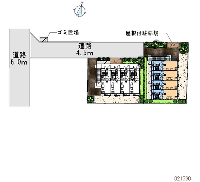 レオパレスハウス用賀 区画図