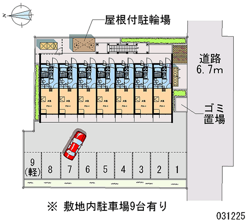 レオパレスボナール 月極駐車場