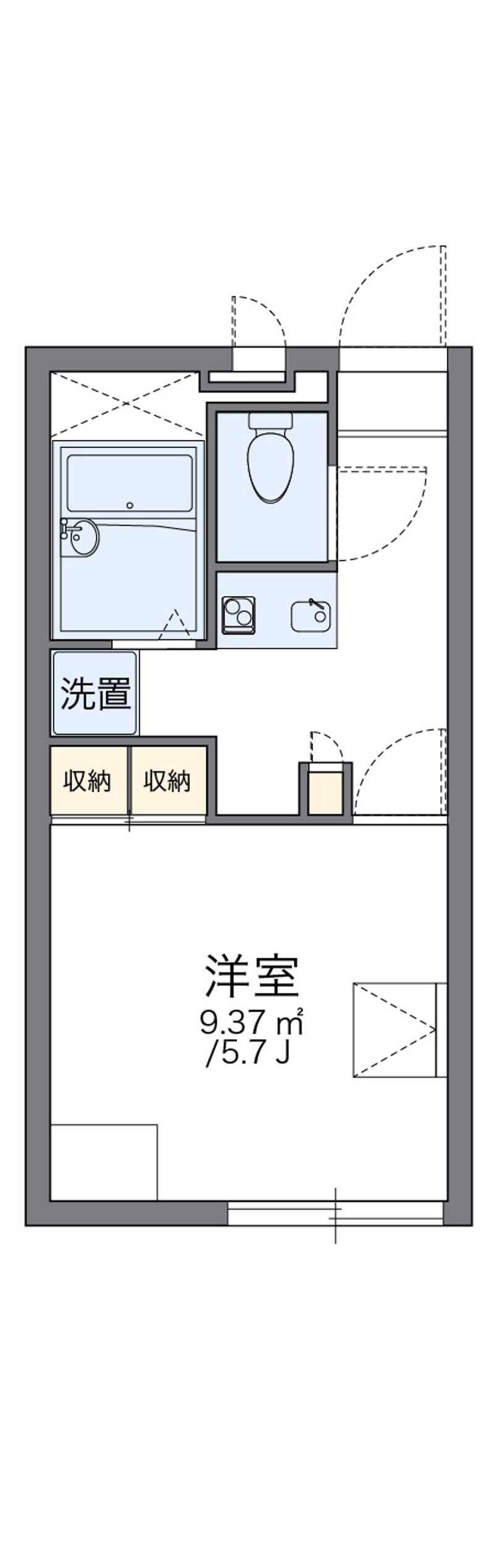 レオパレス甲東 間取図