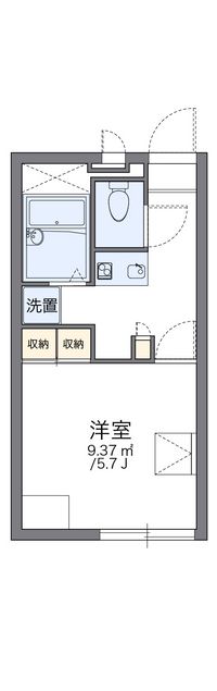 レオパレス甲東 間取り図