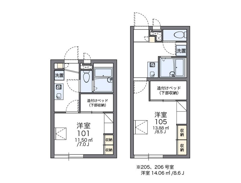 leopalace Katsuragi Floor plan