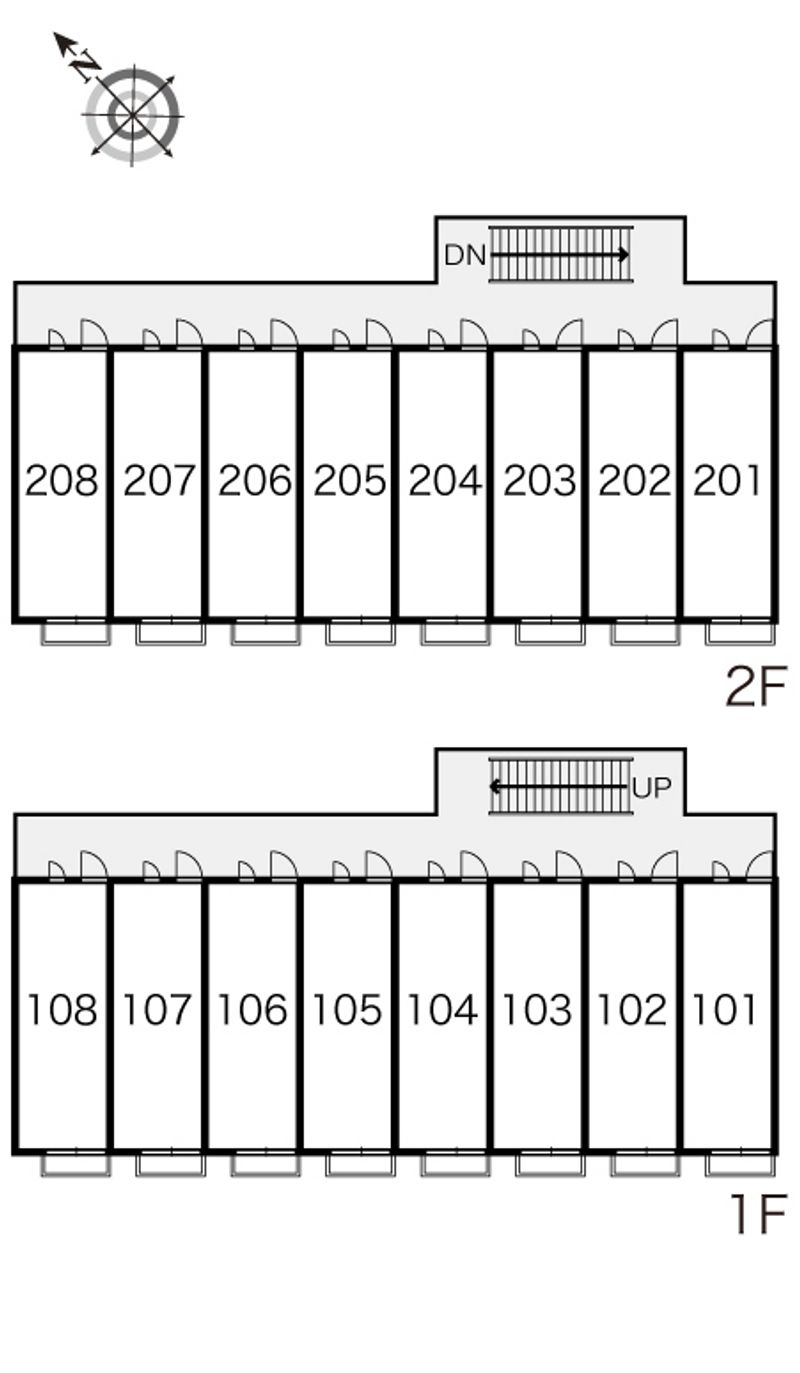 レオパレスけやき通り 間取り配置図